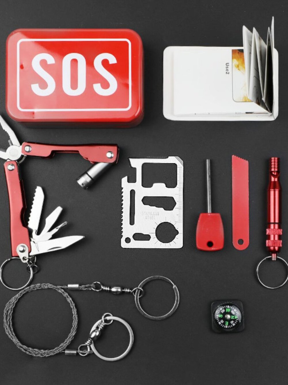 5 of Outdoor SOS Survival Tool Kit Emergency Rescue Gear Storage Box #525